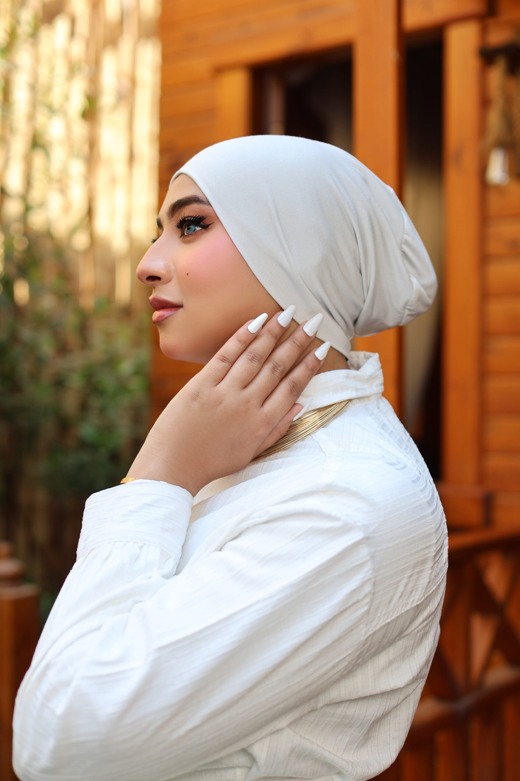 Light Grey Bandana (No Sew)